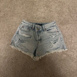 Aeropostale Light Blue High Waist Shorts